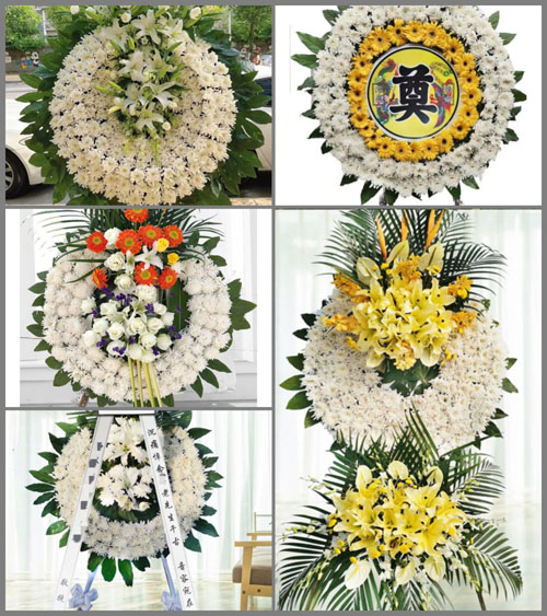 湖北黄冈市英山县温泉镇陶坊村花圈速递